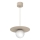 Pakaramā lampa uz vada FLAT 1xE27/15W/230V bēša