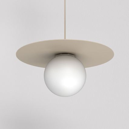 Pakaramā lampa uz vada FLAT 1xE27/15W/230V bēša
