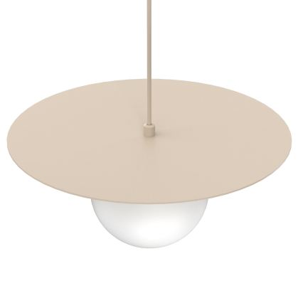 Pakaramā lampa uz vada FLAT 1xE27/15W/230V bēša