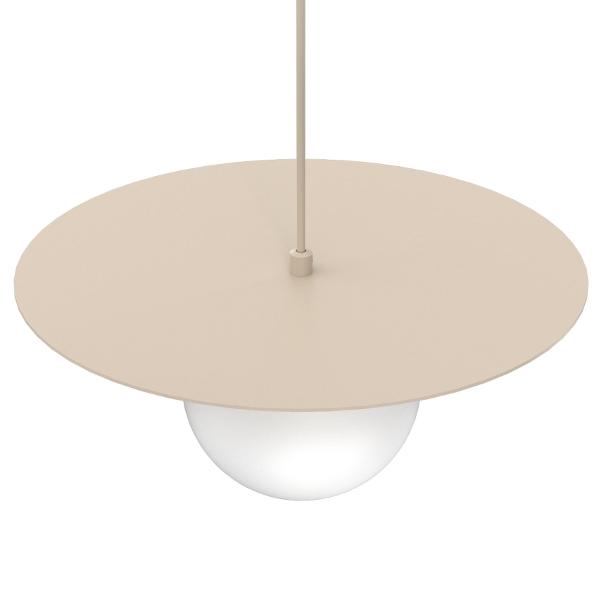Pakaramā lampa uz vada FLAT 1xE27/15W/230V bēša