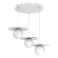 Pakaramā lampa uz vada FLAT 3xE27/15W/230V balta