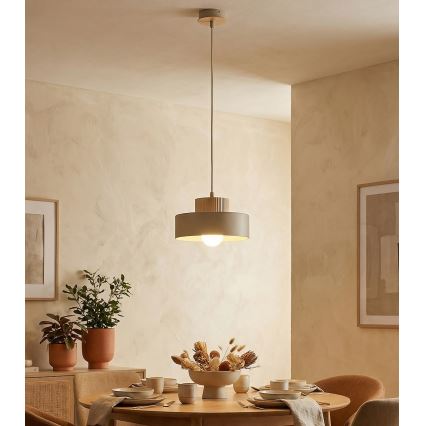 Pakaramā lampa uz vada KIVI 1xE27/15W/230V bēša