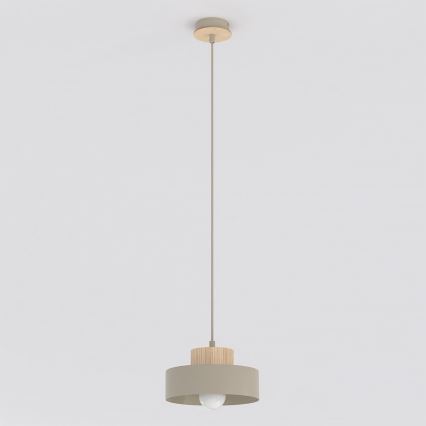 Pakaramā lampa uz vada KIVI 1xE27/15W/230V bēša