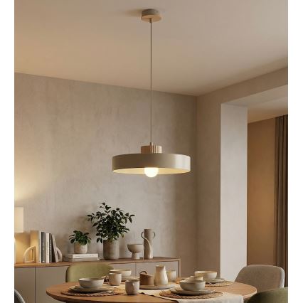 Pakaramā lampa uz vada KIVI 1xE27/15W/230V bēša