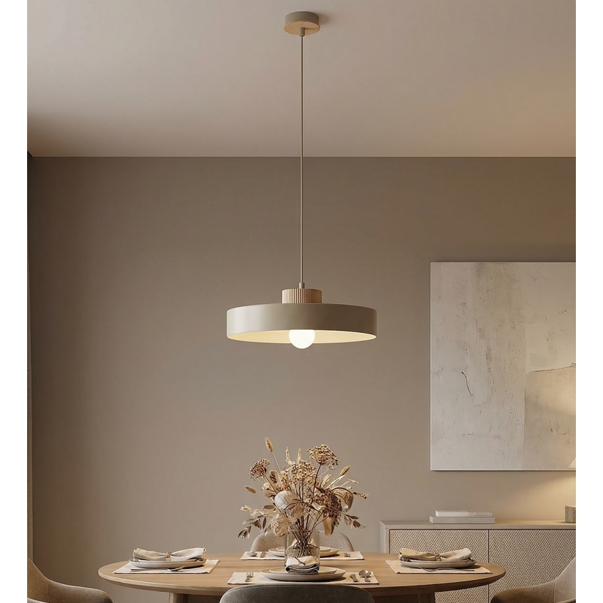 Pakaramā lampa uz vada KIVI 1xE27/15W/230V bēša
