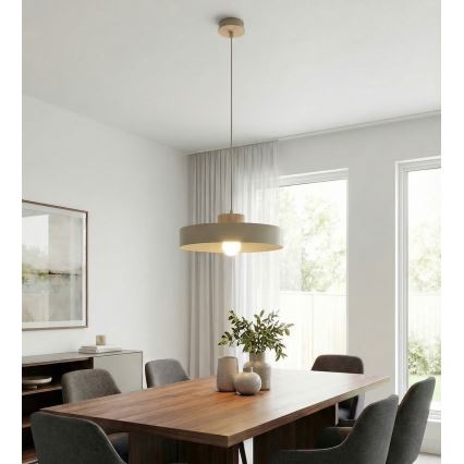 Pakaramā lampa uz vada KIVI 1xE27/15W/230V bēša