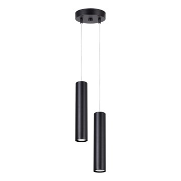 Pakaramā lampa uz vada LAGOS 2xGU10/10W/230V melna