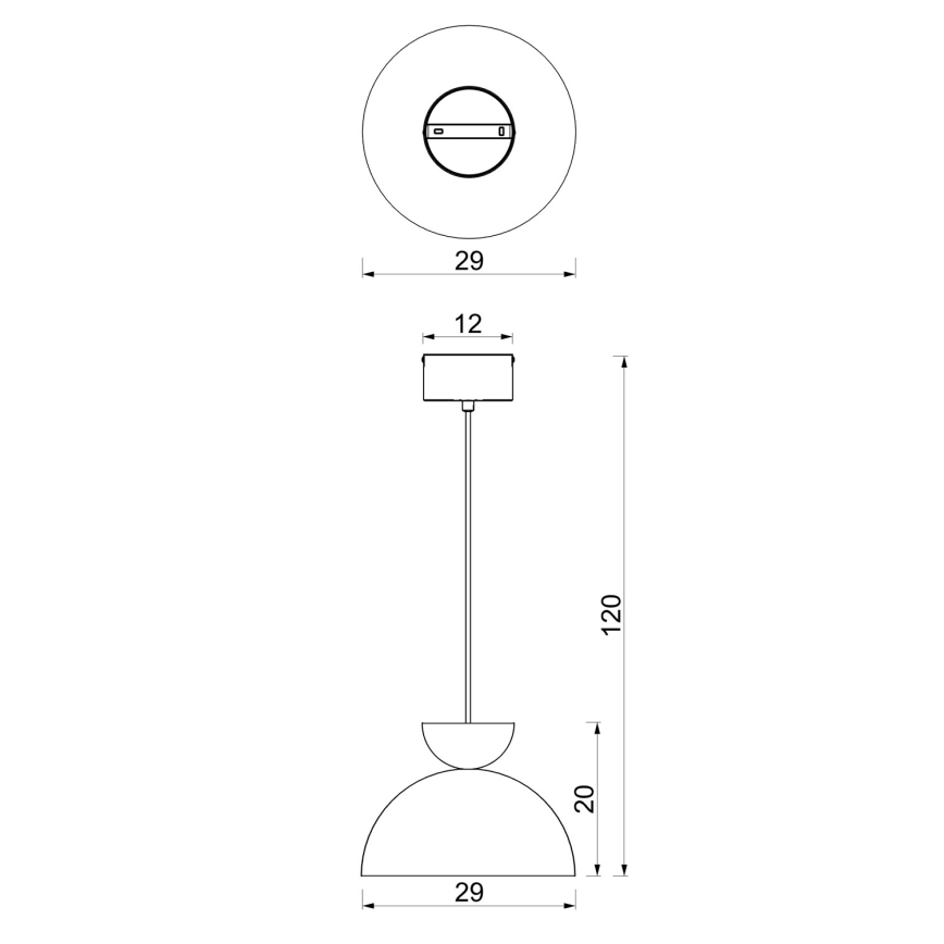 Pakaramā lampa uz vada NEVIS 1xE27/15W/230V Ø 29 cm brūna