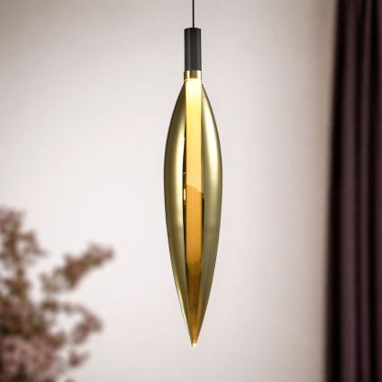 Pakaramā lampa uz vada NORDIC 1xG9/5W/230V melna/zelta