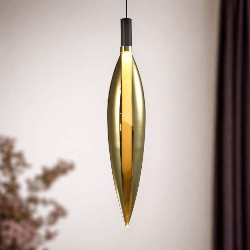 Pakaramā lampa uz vada NORDIC 1xG9/5W/230V melna/zelta