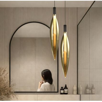 Pakaramā lampa uz vada NORDIC 1xG9/5W/230V melna/zelta