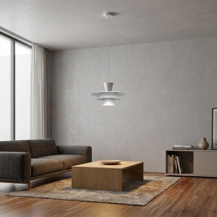 Pakaramā lampa uz vada PLATO 1xE27/15W/230V balta