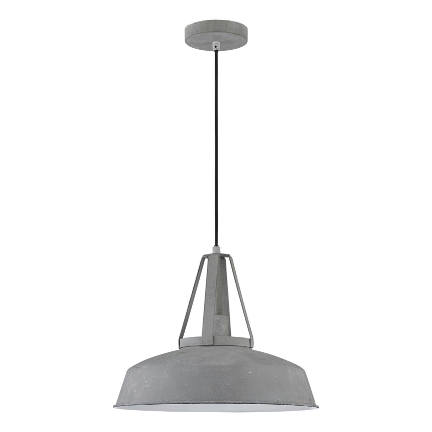 Pakaramā lampa uz vada RYAN 1xE27/60W/230V pelēka