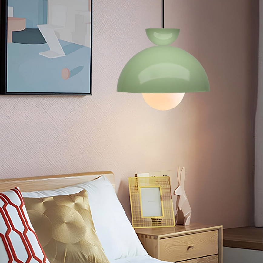 Pakaramā lampa uz vada SALVA 1xE27/15W/230V zaļa