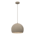 Pakaramā lampa uz vada SOOL 1xE27/15W/230V Ø 27 cm bēša