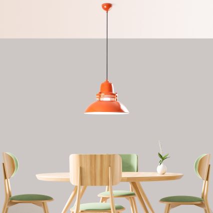 Pakaramā lampa uz vada TIBET 1xE27/40W/230V oranžā