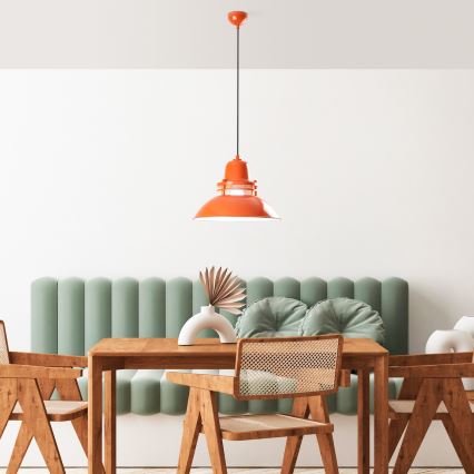 Pakaramā lampa uz vada TIBET 1xE27/40W/230V oranžā