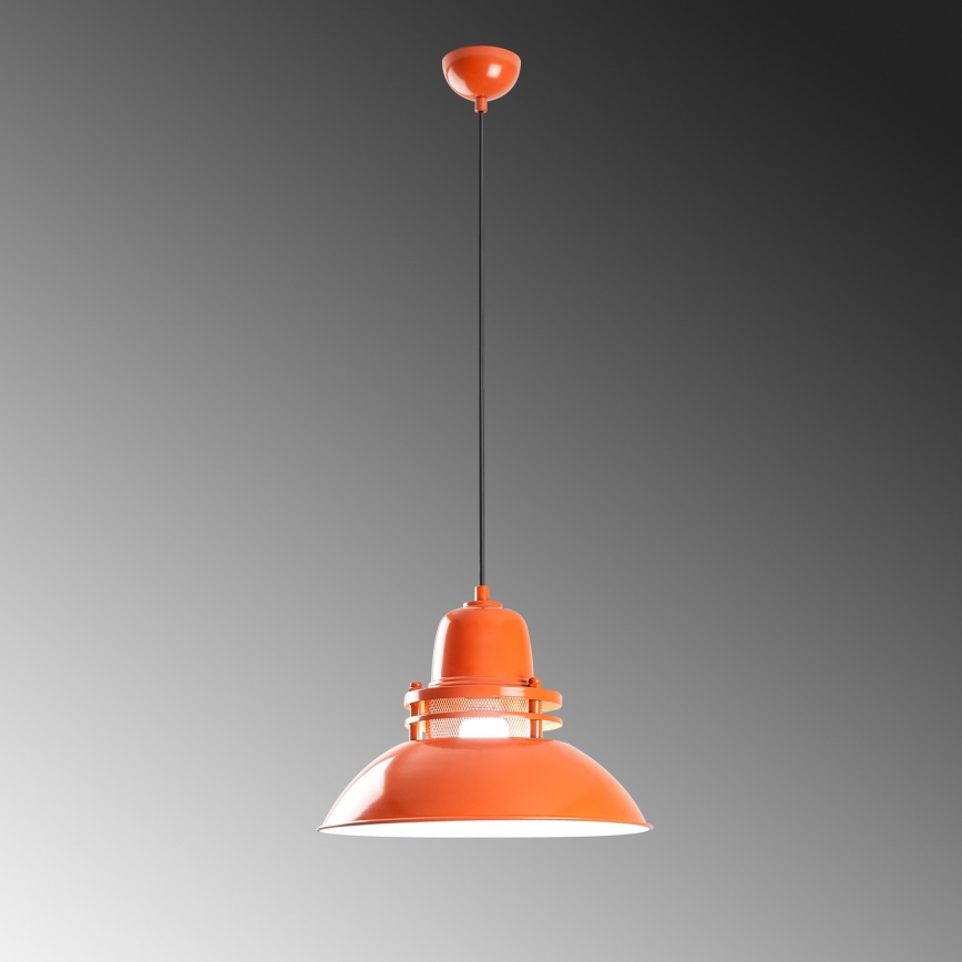 Pakaramā lampa uz vada TIBET 1xE27/40W/230V oranžā