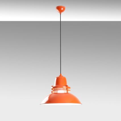 Pakaramā lampa uz vada TIBET 1xE27/40W/230V oranžā