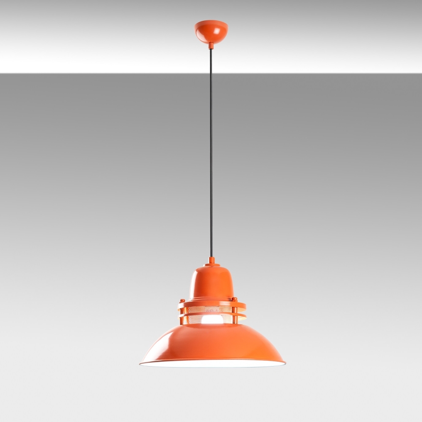 Pakaramā lampa uz vada TIBET 1xE27/40W/230V oranžā