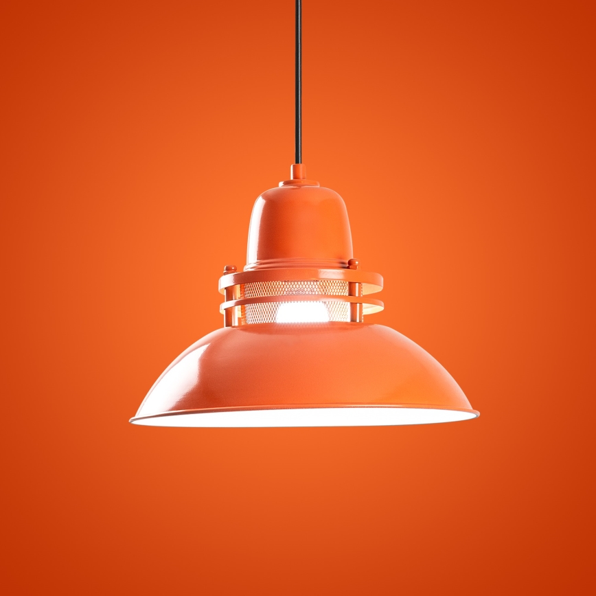 Pakaramā lampa uz vada TIBET 1xE27/40W/230V oranžā