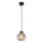 Pakaramā lampa uz vada ZULIA 1xE27/15W/230V melna/dūmakaini melna