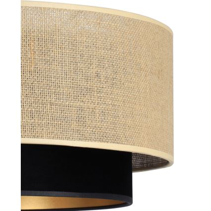 Pakaramā lampa uz vadiņa SARTA 1xE27/60W/230V melna/džuta