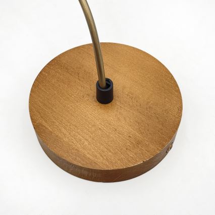 Pakaramā lustra AIDA uz vada 1xE27/60W/230V Ø 25 cm, ozols/brūns/balts