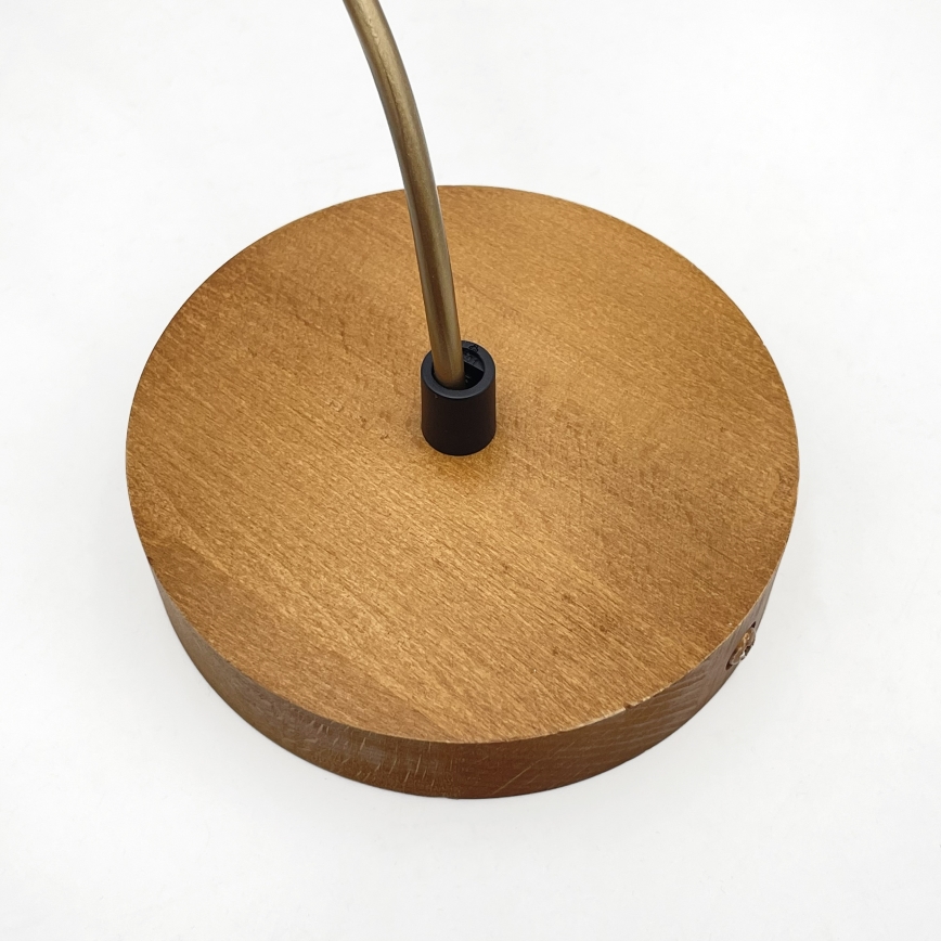 Pakaramā lustra AIDA uz vada 1xE27/60W/230V Ø 25 cm, ozols/brūns/balts