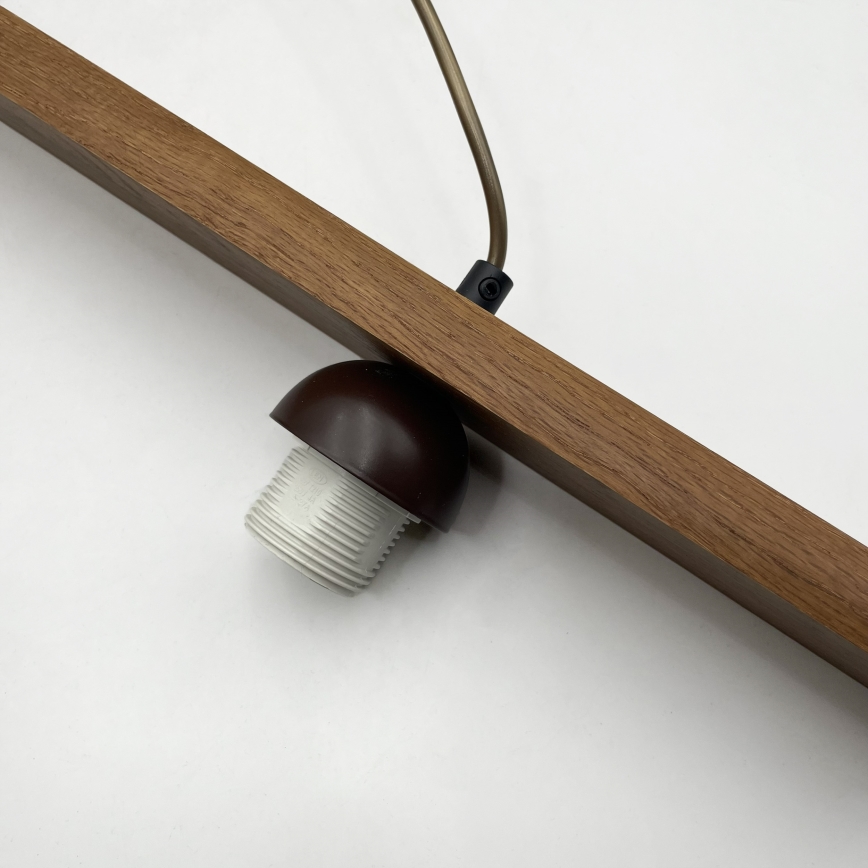 Pakaramā lustra AIDA uz vada, 2xE27/15W/230V, Ø 35 cm, ozols/krēmkrāsa