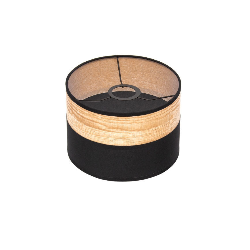 Pakaramā lustra ALBA 3xE27/15W/230V melna/brūna