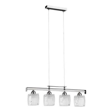 Pakaramā lustra ALMA ar vadu 4xE14/10W/230V spīdīgs hroms