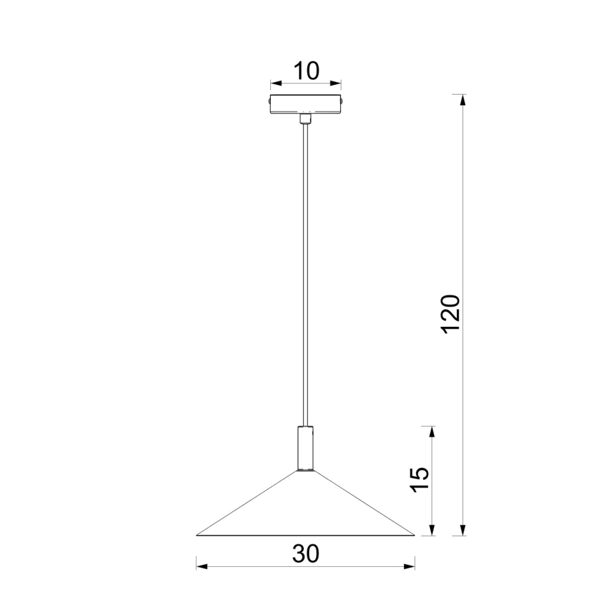 Pakaramā lustra ANEGA ar vadu, 1xGX53/15W/230V, Ø 30 cm, bēša
