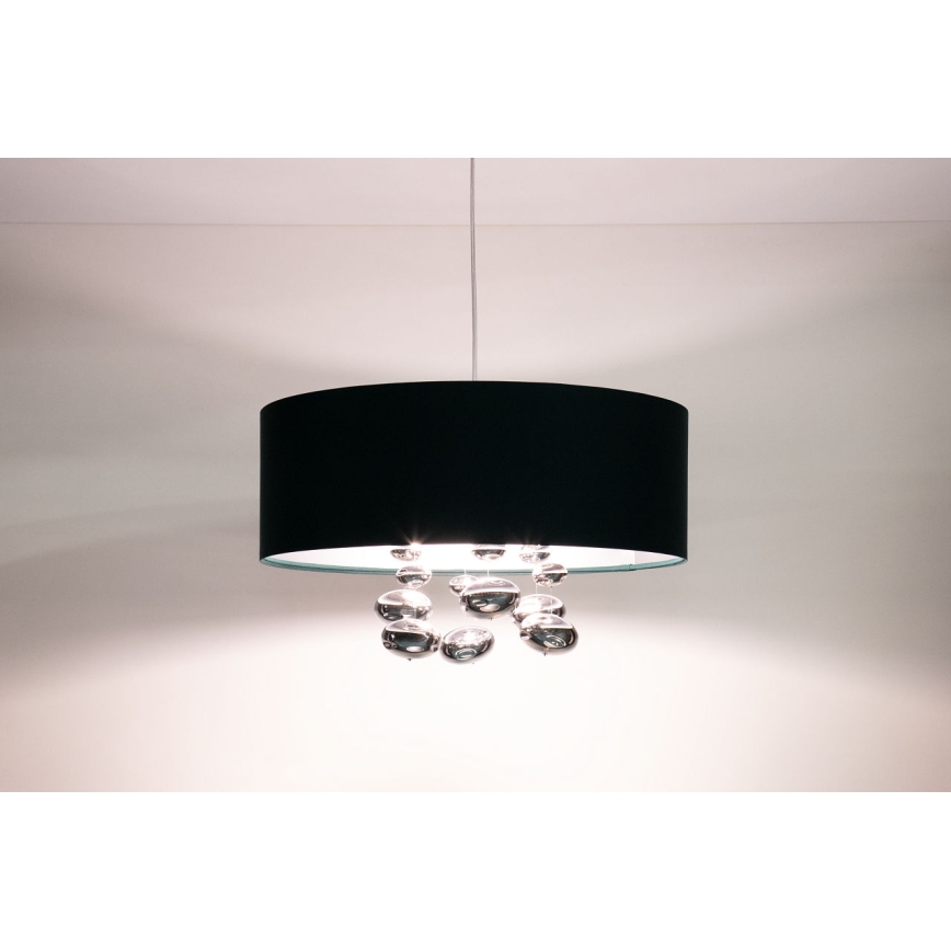 Pakaramā lustra ar kabeli BUBBLE 1xE27/60W/230V Ø 50 cm zaļa