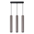 Pakaramā lustra ar trosi LUNGOMARE 3xGU10/10W/230V matēts hroms