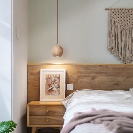 Pakaramā lustra ar vadu 1xGU10/10W/230V pr. 11 cm masīvkoks/osis