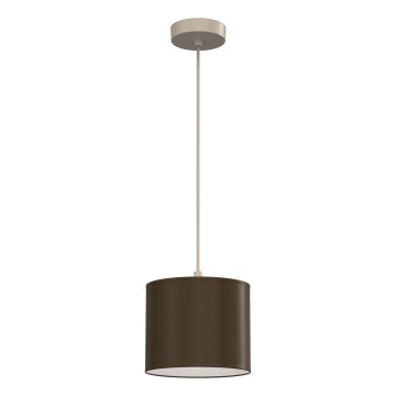 Pakaramā lustra ar vadu ARDEN 1xE27/15W/230V Ø 18 cm, bēša/brūna