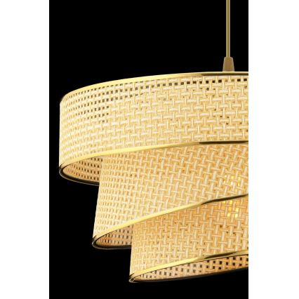 Pakaramā lustra ar vadu COUPER 1xE27/60W/230V bēša/zelta