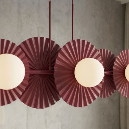 Pakaramā lustra ar vadu UMBRA 6xG9/8W/230V sarkana