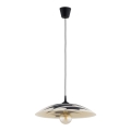 Pakaramā lustra ARMI 1xE27/15W/230V melna/bēša