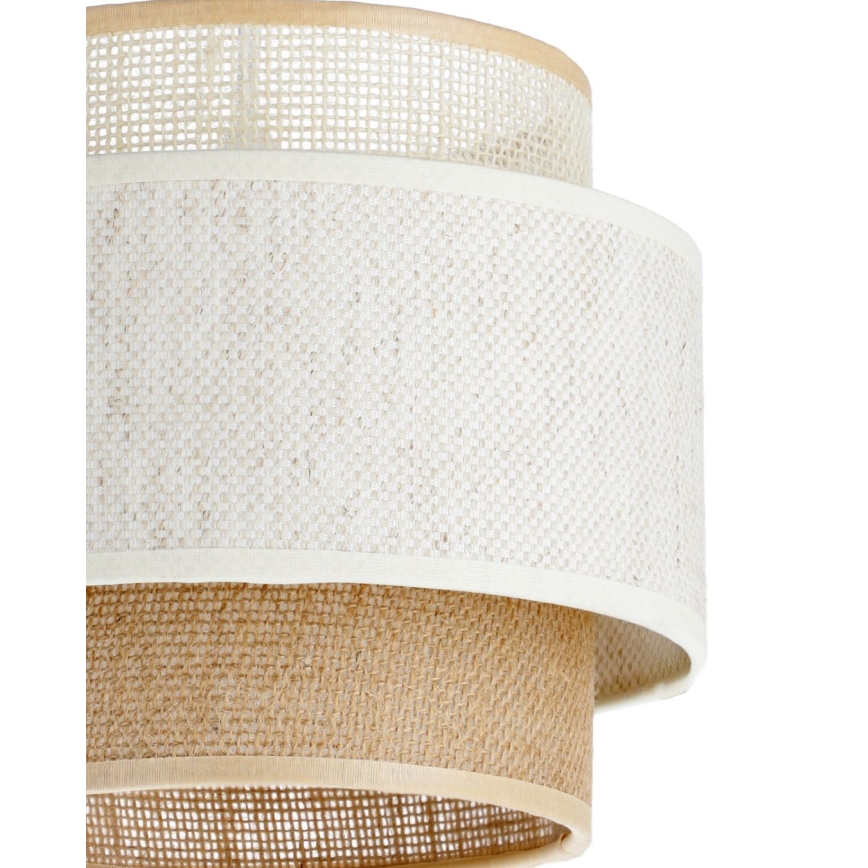 Pakaramā lustra BOHO ar auklu 2xE27/60W/230V balta/džuta