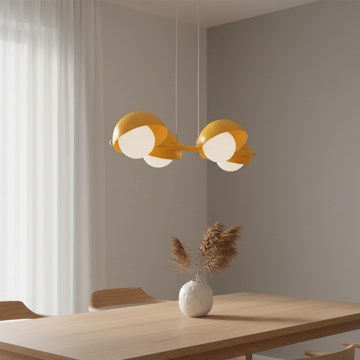 Pakaramā lustra BOOM 4xG9/8W/230V oranžā