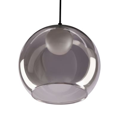 Pakaramā lustra BRIN 1xG9/15W/230V dūmakaini melna