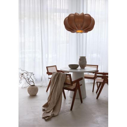 Pakaramā lustra CAFEE 1xE27/40W/230V Ø 52 cm brūna
