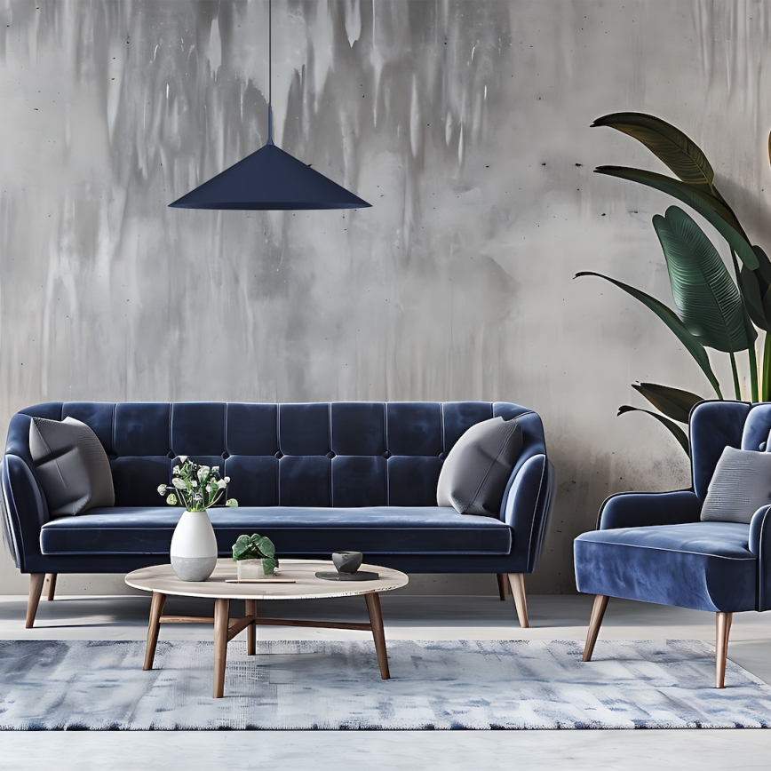 Pakaramā lustra CAPITAL ar kabeli 1xGX53/15W/230V Ø 60 cm, zila