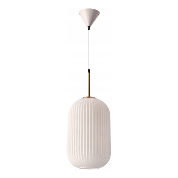 Pakaramā lustra CRESTO ar vadu 1xE27/40W/230V balta/zelta