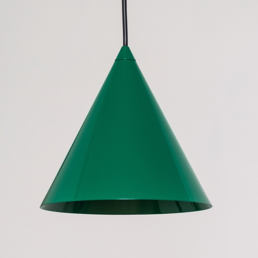 Pakaramā lustra ETNA II uz vada 1xE27/15W/230V Ø 18,5 cm zaļa