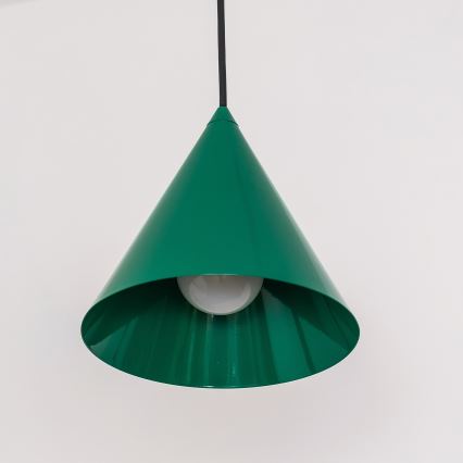 Pakaramā lustra ETNA II uz vada 1xE27/15W/230V Ø 18,5 cm zaļa