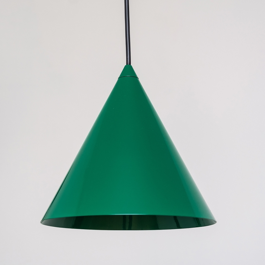 Pakaramā lustra ETNA II uz vada 1xE27/15W/230V Ø 18,5 cm zaļa