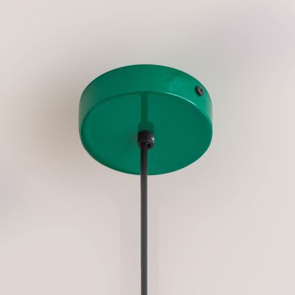 Pakaramā lustra ETNA II uz vada 1xE27/15W/230V Ø 18,5 cm zaļa